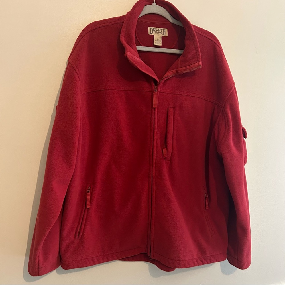 Men’s Duluth Trading Brushed Fleece Full Zip Jacket Sz XL X-Large